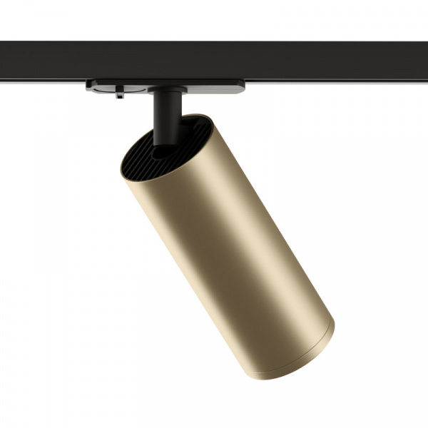 DK6202-BG Трековый светильник IP 20, 15 Вт, GU10, матовое золото с черным, алюминий
