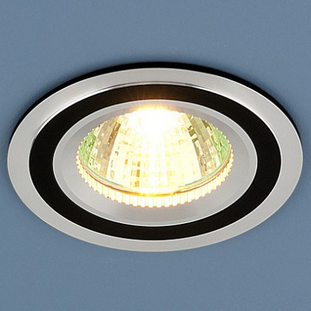 Алюминиевый точечный светильник 5305 MR16 CH/BK хром/черный Elektrostandard Vode a030361