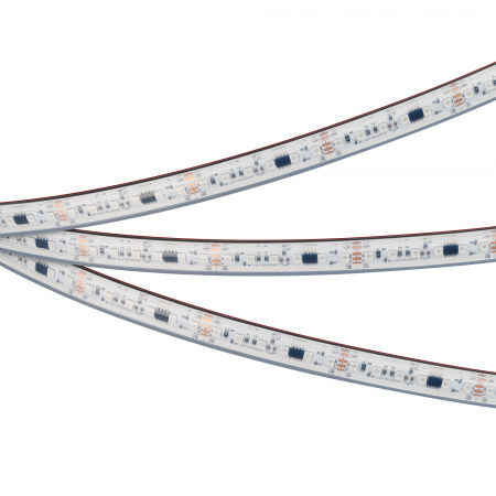 Лента герметичная SPI-PS-A120-12mm 24V RGB-PX6-BPT (23 W/m, IP67, 2835, 5m) (Arlight, бегущий огонь)