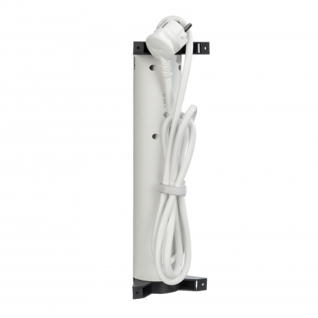 Legrand Revolution Комфорт Бело-черный Удлинитель 4x2К+З с выкл., кабель 1,5м, плоские розетки, фиксируемый поворотный блок