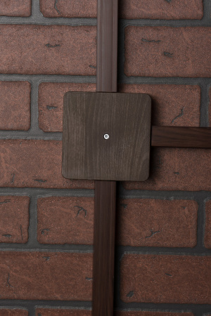 EKF PROxima Коробка разветвительная КМР-030-032кг (100х100х28) с клеммником тёмное дерево