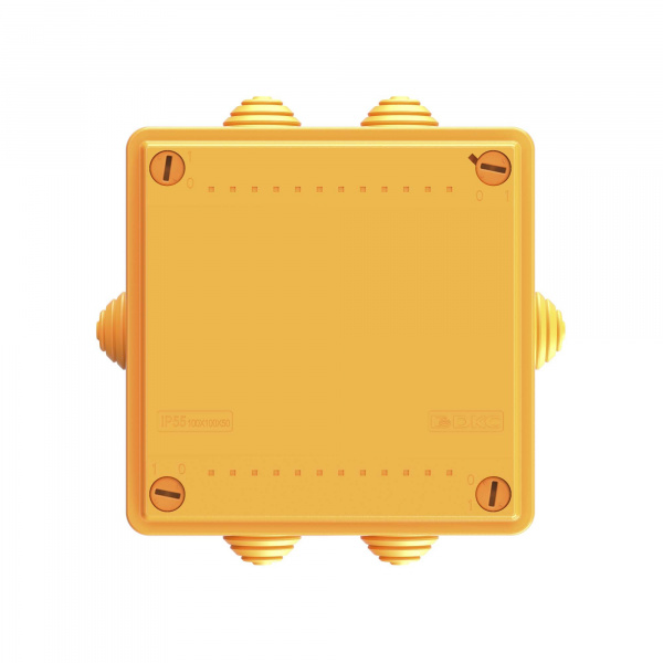 DKC Коробка пластиковая FS с кабельными вводами и клеммниками, IP55, 100х100х50 мм, 5р, 450V, 20A, 10 мм2