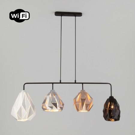 Умный подвесной светильник 50090/4 черный Eurosvet Moire