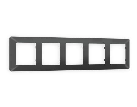 Рамка ALFA Line (Графит Мягкое касание) 5-ая AF110805