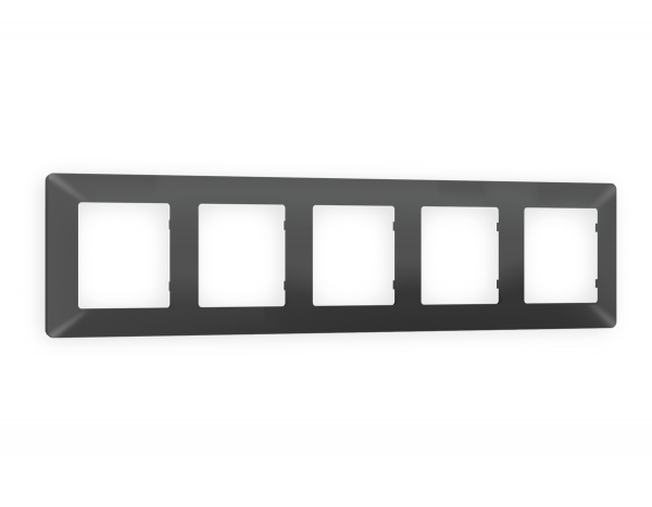 Рамка ALFA Line (Графит Мягкое касание) 5-ая AF110805