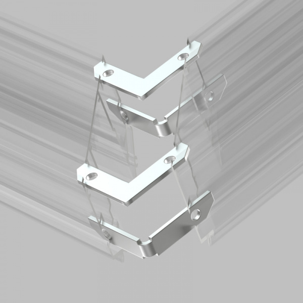 TR2027-AL Комплект угловых соединителей трека SMART ONE, алюминий