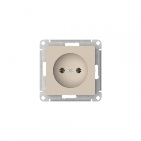 Systeme Electric AtlasDesign Песочный Розетка без заземления без шторок, 16А, мех., быстрозажим. клем.