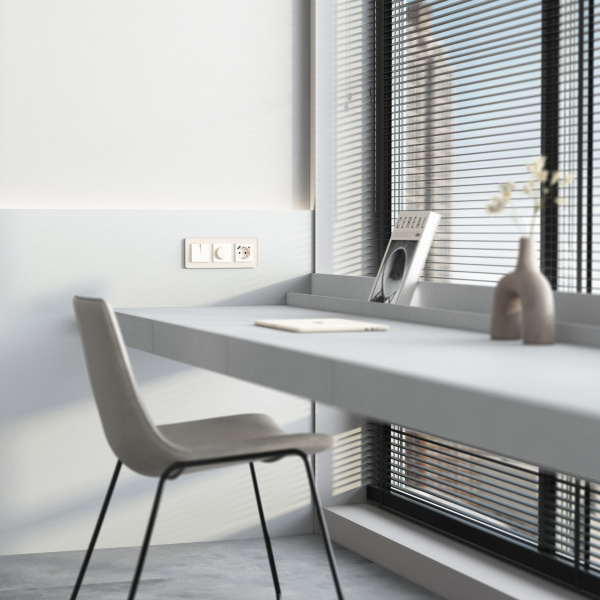 Розетка с заземлением, шторками и USB тип A+C (айвори матовый) W1171762 Розетка с заземлением, шторками и USB тип A+C (айвори матовый) W1171762