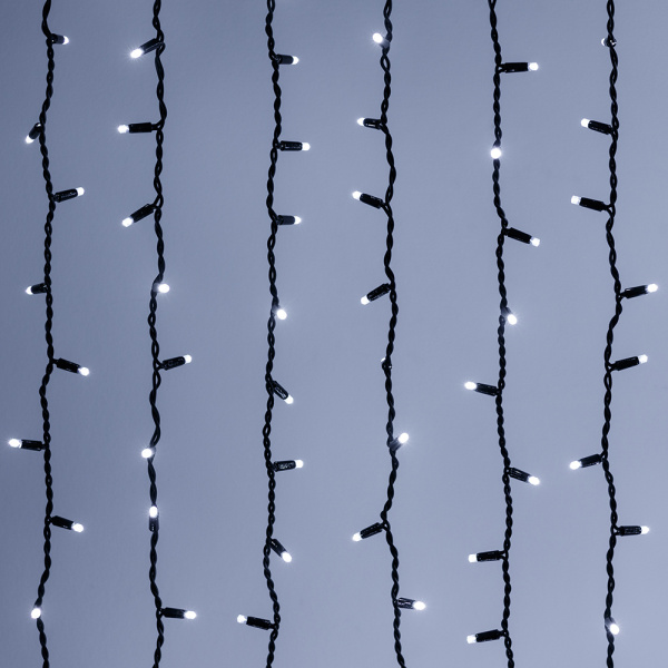 Arlight Светодиодная гирлянда ARD-CURTAIN-PRO-2000x3000-BLACK-760LED-STD WHITE (230V, 70W) (Ardecoled, IP65)