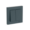 Systeme Electric AtlasDesign Изумруд Выключатель 2-клавишный, сх.6, 10АХ, в сборе, быстрозажим. клем.