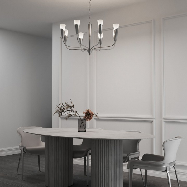 Подвесной светильник 60167/8 никель Eurosvet Rhyton