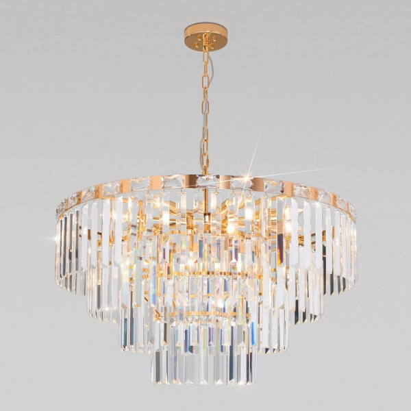 Подвесная люстра 10130/10 золото Eurosvet Elegante