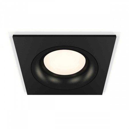 Комплект встраиваемого светильника Ambrella light Techno Spot XC7632002 SBK/PBK черный песок/черный полированный (C7632, N7011)