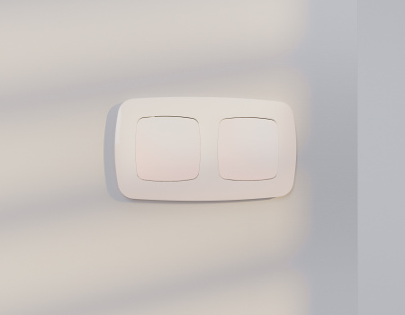 Лицевая панель OMEGA (Жемчуг) заглушка для суппорта QUANT OP2160