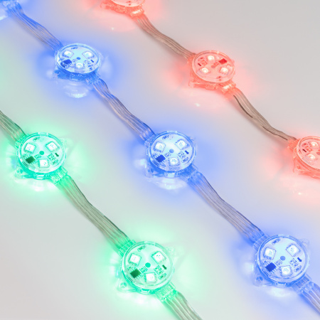 Arlight Модуль управляемый DMX-B3-D30 12V RGB (0.72W, IP68, 140 deg) (Пластик, 3 года)