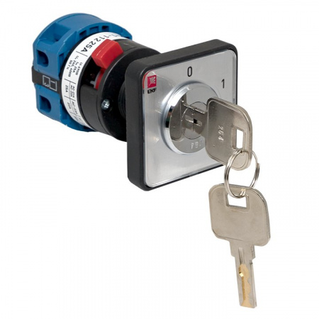 EKF PROxima Переключатель кулачковый ПК-1-112 25А 2P «0-1» с ключом