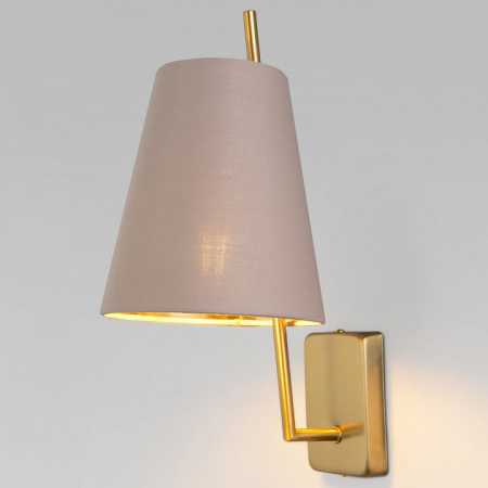 Настенный светильник с тканевым абажуром 60173/1 латунь Eurosvet Topanga