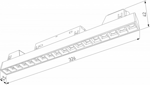 Slim Magnetic Трековый светильник 18W 4000K Artas (чёрный/золото) 85104/01 Elektrostandard Slim Magnetic a064530
