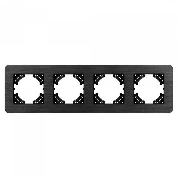 Arlight Рамка алюминиевая FRM-AKIRY-AL-4-BK (-)