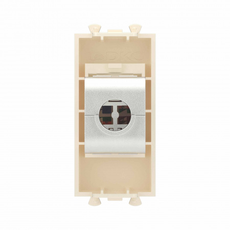 DKC Avanti Компьютерная розетка RJ-45 без шторки модульная, кат.6А экранированная, Ванильная дымка, 1 модуль