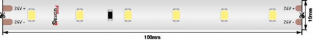 Светодиодная влагозащищенная лента DesignLed 6W/m 60LED/m 2835SMD нейтральный белый 50M 004376