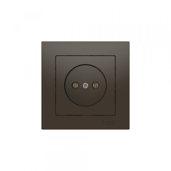 Systeme Electric AtlasDesign Мокко Розетка без заземления, 16А, в сборе, быстрозажим. клем.