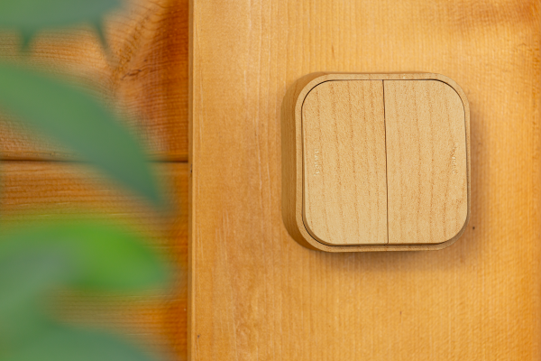 Legrand Quteo Сосна Выключатель 2-клавишный 10А