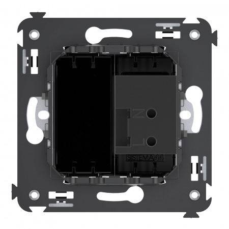 DKC Avanti Черный квадрат Зарядное устройство USB