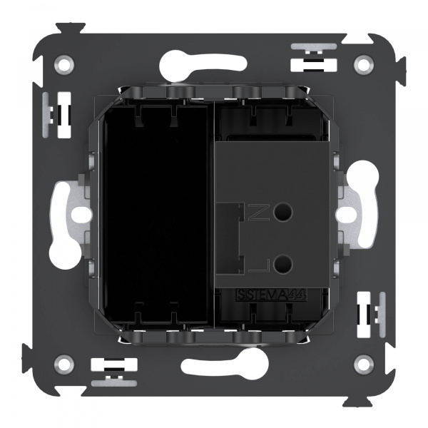 DKC Avanti Черный квадрат Зарядное устройство USB