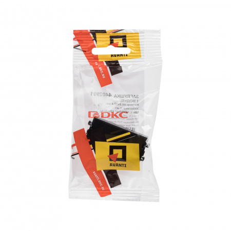 DKC Avanti Черный квадрат Заглушка 1 модуль