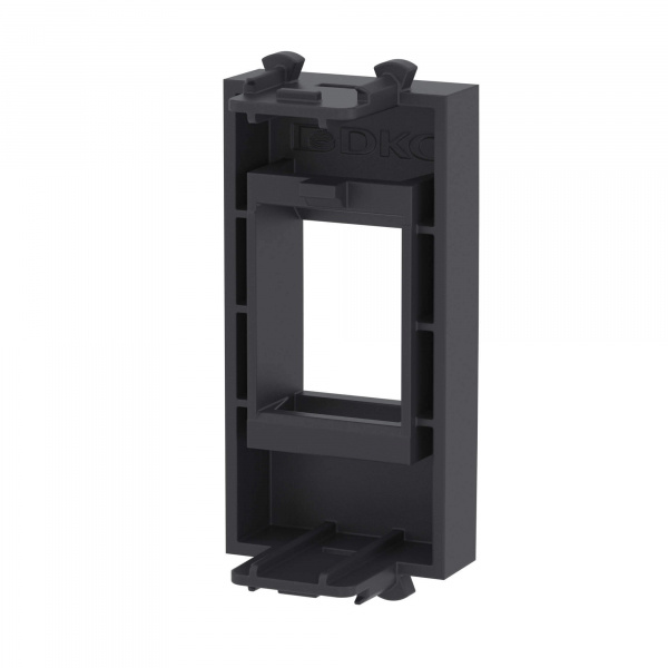 DKC Avanti Адаптер без шторки для Keystone Черный матовый", 1 модуль