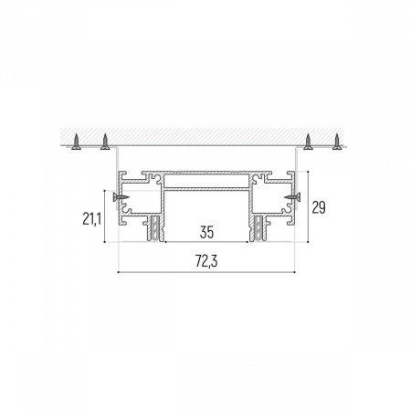 Профиль для шинопровода Novotech 135192