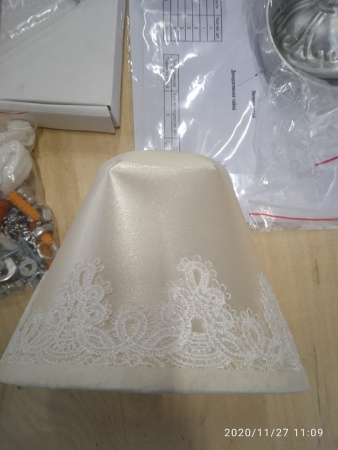 Классическая люстра с абажурами 60069/5 серебро Eurosvet Incanto