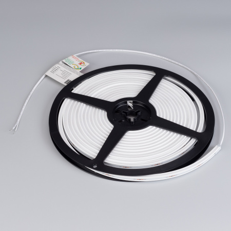 Arlight Лента герметичная MOONLIGHT-SIDE-T-M196-03x06mm 24V Warm2300 (7.2 W/m, IP54, 2216, 5m, wire x2) (Силикон)