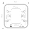Donel Адаптер для скрытой установки одиночный, цвет серый, IP55, серия W55, DIP80640
