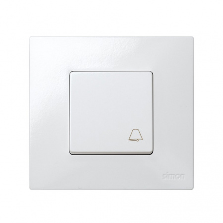 Simon 27 Мех Белая Кнопка клавишная "звонок", 10А 250В