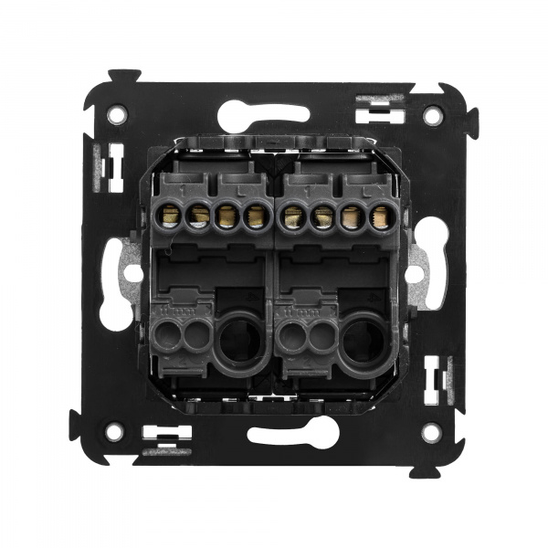 DKC Avanti Черный матовый Кнопка двухклавишная