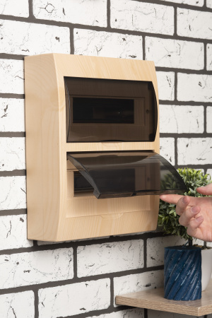 EKF PROxima Щит распределительный навесной ЩРН-П-24 светлое дерево IP41