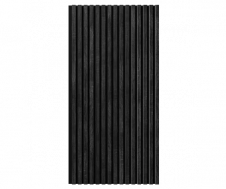 Акустическая панель, черный войлок, 1200х600х19мм, рейки МДФ дуб графит