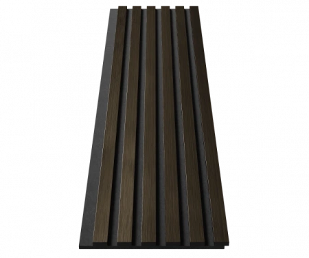 Комплект акуст.панелей, черный войлок, 1200х300х19мм, рейки ЭКОПОЛИМЕР, шампань/2шт