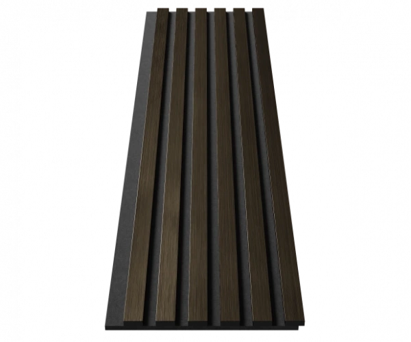 Комплект акуст.панелей, черный войлок, 1200х300х19мм, рейки ЭКОПОЛИМЕР, шампань/2шт