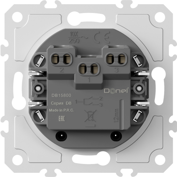Donel Механизм жалюзийного выключателя кнопочный 10 A 250 В~, серия DB, DB15800