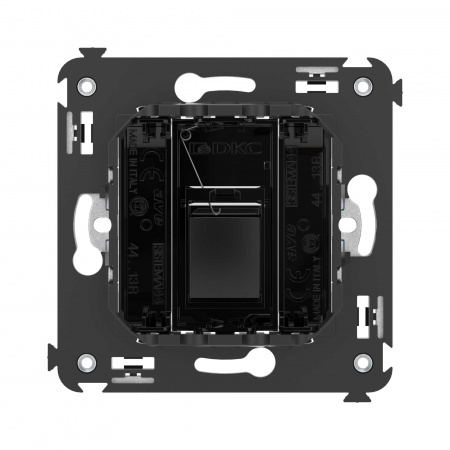 DKC Avanti Черный квадрат Розетка одинарная тип А-А HDMI