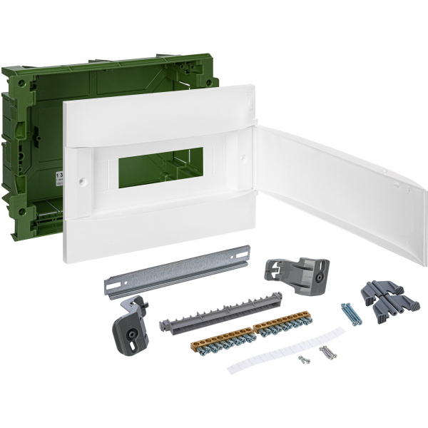 Legrand Practibox S Пластиковый щиток Встраиваемый (в полые стены) 1X12 Белая дверь