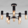 Потолочная люстра в стиле лофт 70125/8 черный Eurosvet Tesoro