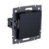 Выключатель 1-клавишный перекрестный 10А/250В, черный Kollinger REA-S-006BK для Aspekt, Eleganz, Reflex