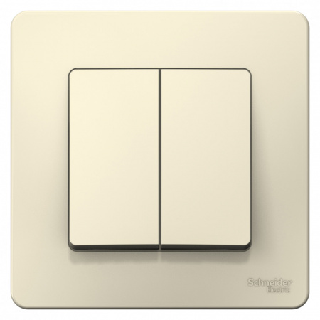 SE Blanca внутр Молочный Выключатель 2-клавишный 6А, 250В