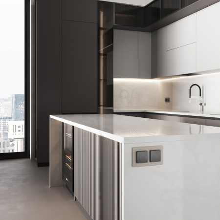 Розетка влагозащ. с зазем. с защит. крышкой и шторками N (графит рифленый) W1171204W1171204