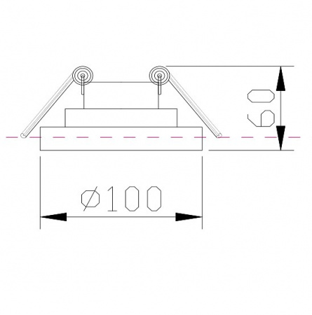 Встраиваемый светильник DL035-2-L6B Maytoni Planet