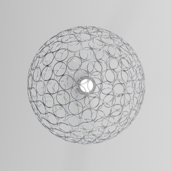 Подвесной светодиодный светильник с металлическим плафоном 90353/1 хром Eurosvet Gemini